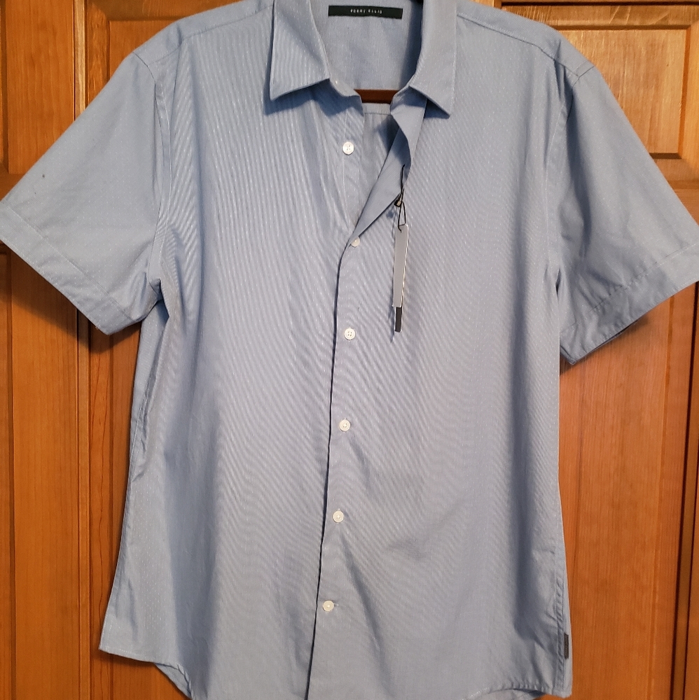 NWT perry Ellis button down